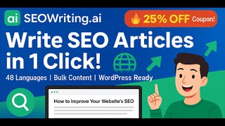 Unlock Google Rankings with SEOWriting.ai + Exclusive 25% OFF (AI-Powered SEO Content)✅
