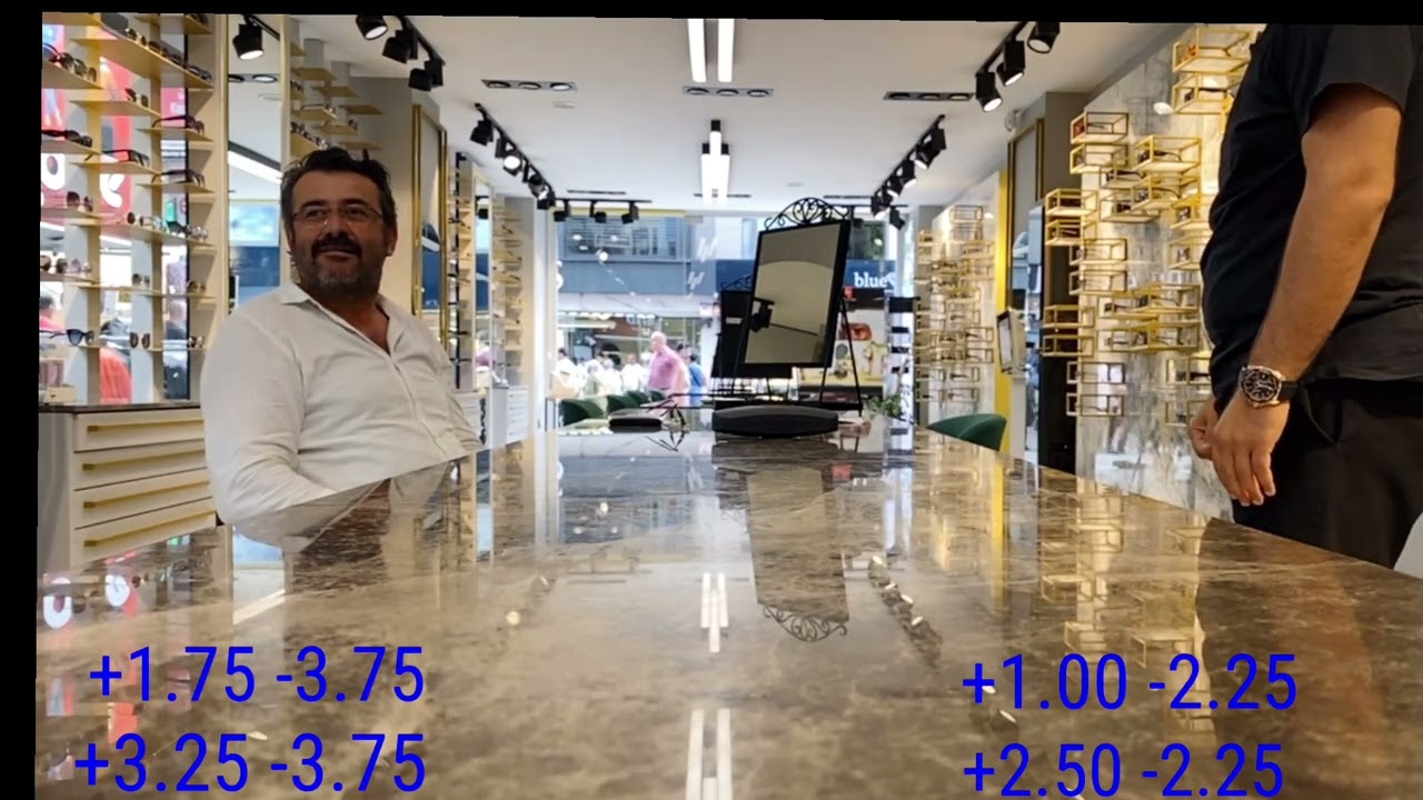 Yüksek Astigmat Hastamızın Uzak Yakın Birarada Camlarla Buluşma Anı.Camlar Kalın Oldumu Acaba 😵