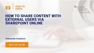 How to Share Content with External Users via SharePoint Online