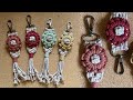 How to make DIY Macrame Flower Charms & Keychain Tutorial | Step-by-Step