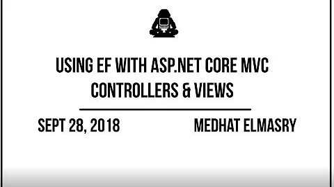 Using EF with ASP.NET Core MVC controllers & views