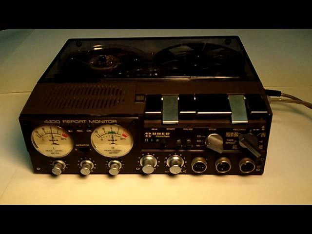 Uher 4400 Report Monitor Reel-to-Reel Stereo Recorder Demo 