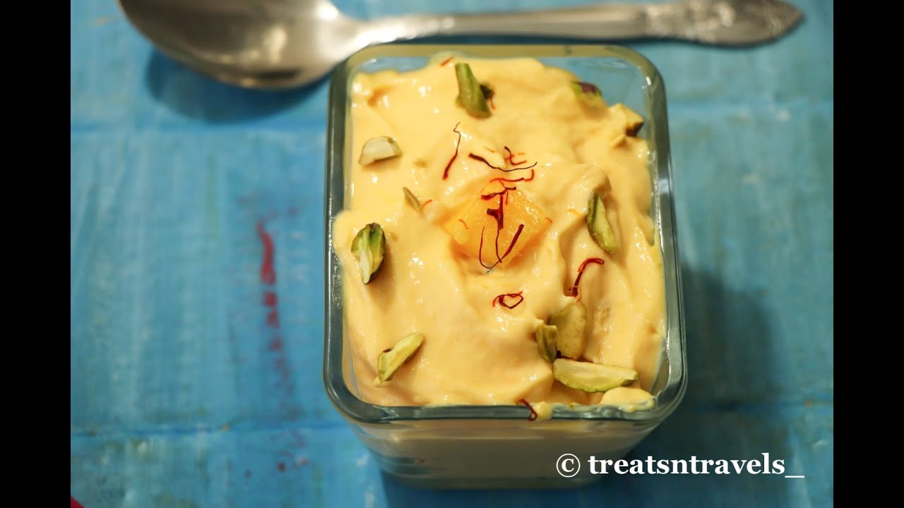 Saffron infused delight authentic kesar shrikhand