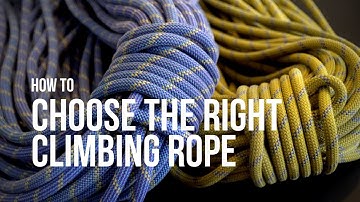 How to choose the right climbing rope