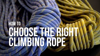 How to choose the right climbing rope