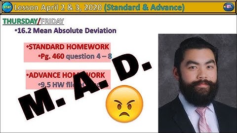 6-Mean Absolute Deviation (April 2, 2020)