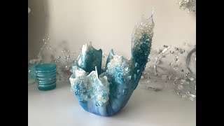 #4 Ocean Splash Resin Bowl (bowl #2)