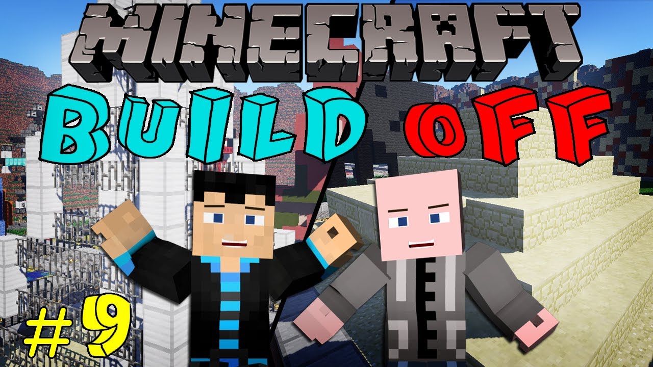 Minecraft: BUILD OFF - #9 - MONUMENT w/ StrauberryJam & Vasehh