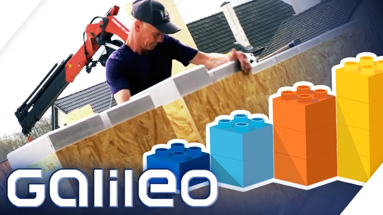 Kinderleicht wie Lego - Wie stabil sind Einfamilienhäuser aus Bausteinen? | Galileo | ProSieben