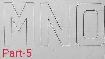 How to Draw Alphabet M,N,O-Step By Step || Easy Drawing Tutorial For Beginners-Part 5 || Art Gvg