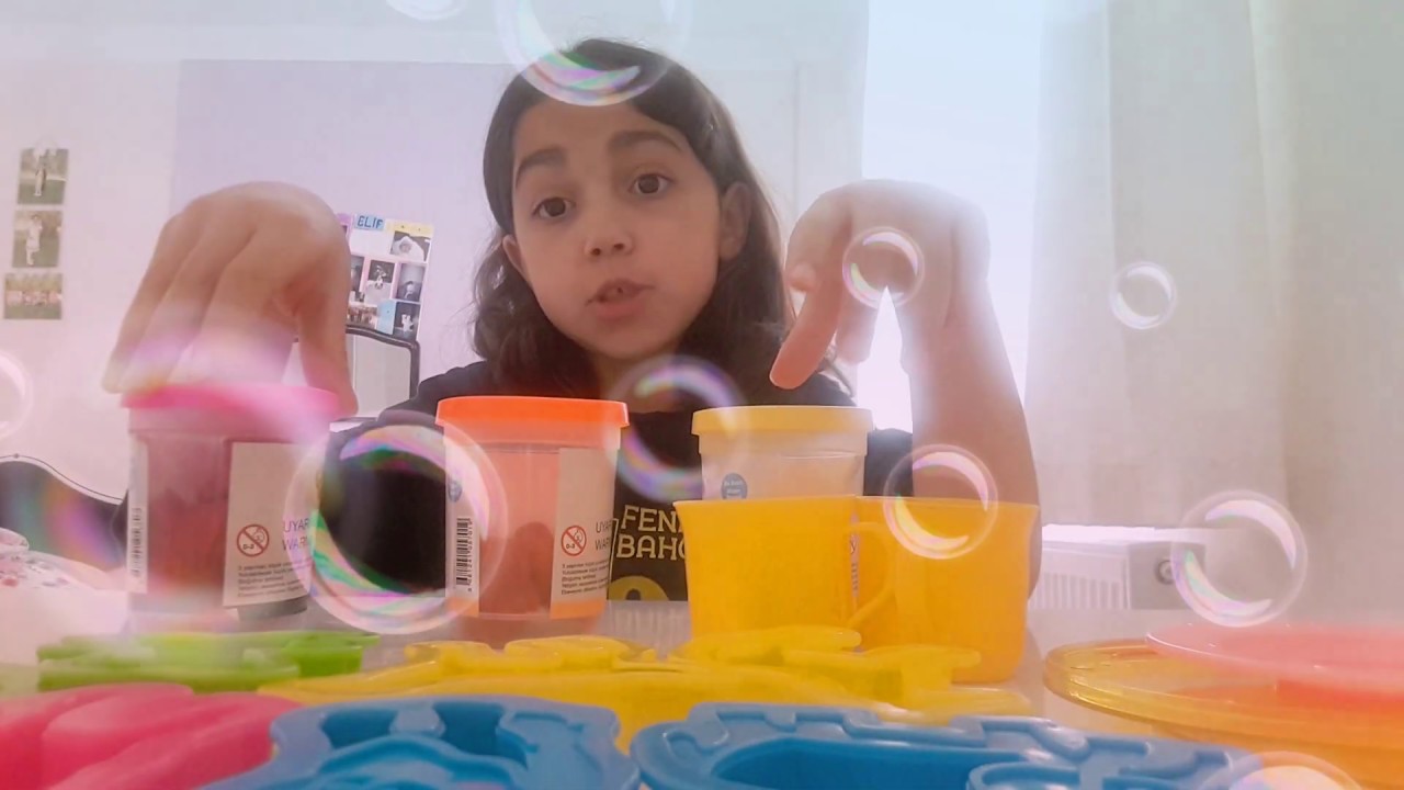 Oyun hamurundan pasta yaptım çilekli pasta yapımı YouTube
