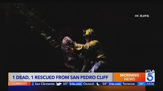 1 dead, 1 rescued after falling off cliff in San Pedro 
