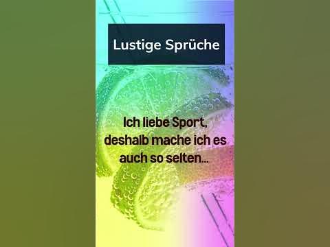 Lustige Sprüche 1 Ich liebe Sport... YouTube
