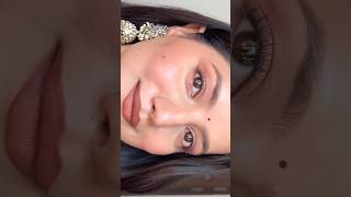 🪞Easy Soft Glam Makeup Look For Indian Skintone ✨🤎 #makeuptutorial #makeup #shorts