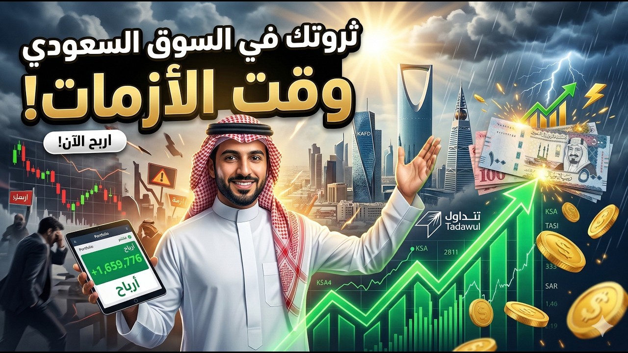 #السوق_السعودي|كيف تصنع ثروة بالسوق السعودي وقت الأزمات (تحليل السوق وعرض الفرص الاستثمارية )