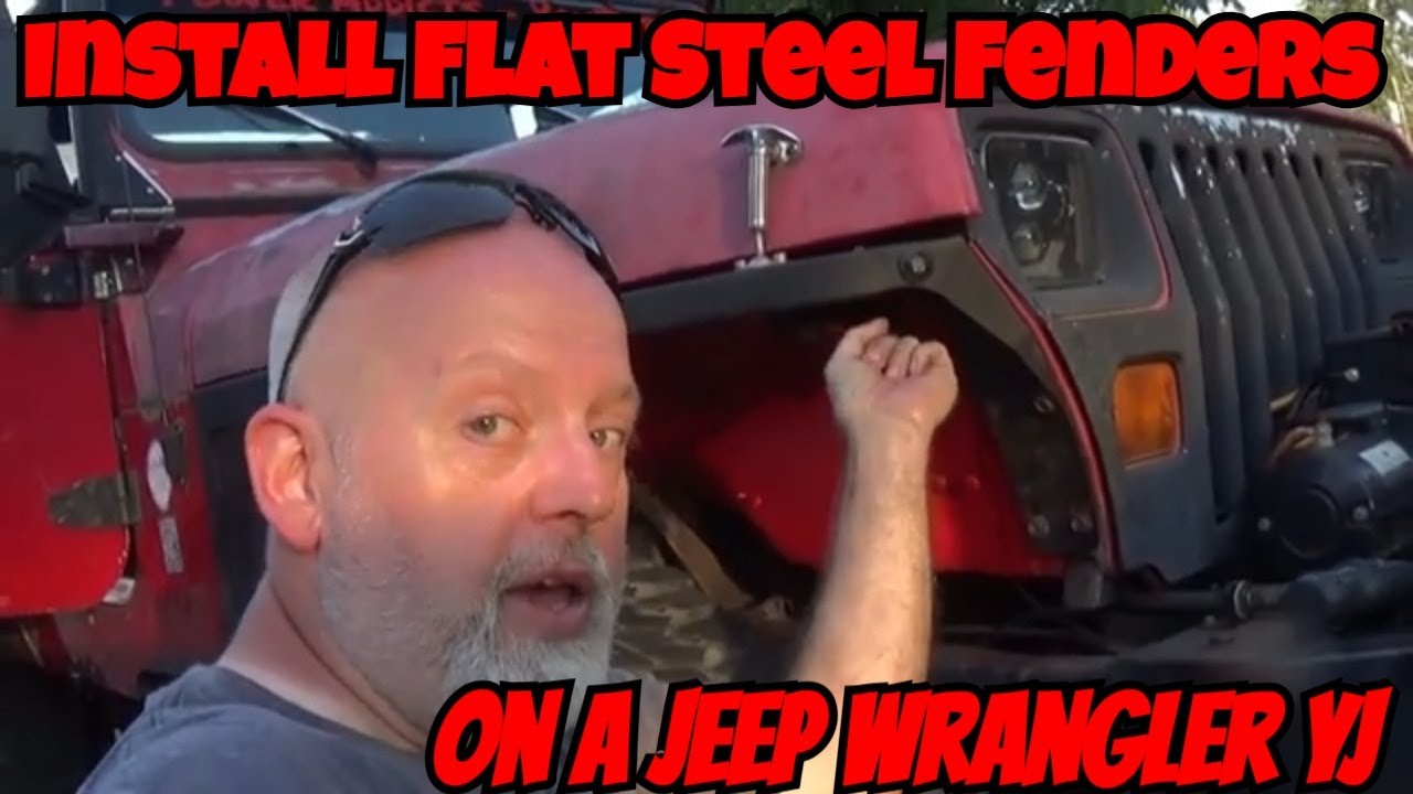 Install Front Flat Fender Flares on a Jeep Wrangler YJ. Cut-by-cut detail to show you how it's done.