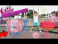 LOL Surprise BIGGER SURPRISE SCAVENGER HUNT FOR LOL DOLLS AT THE Outdoor PLAYGROUND Park FOR KIDS!