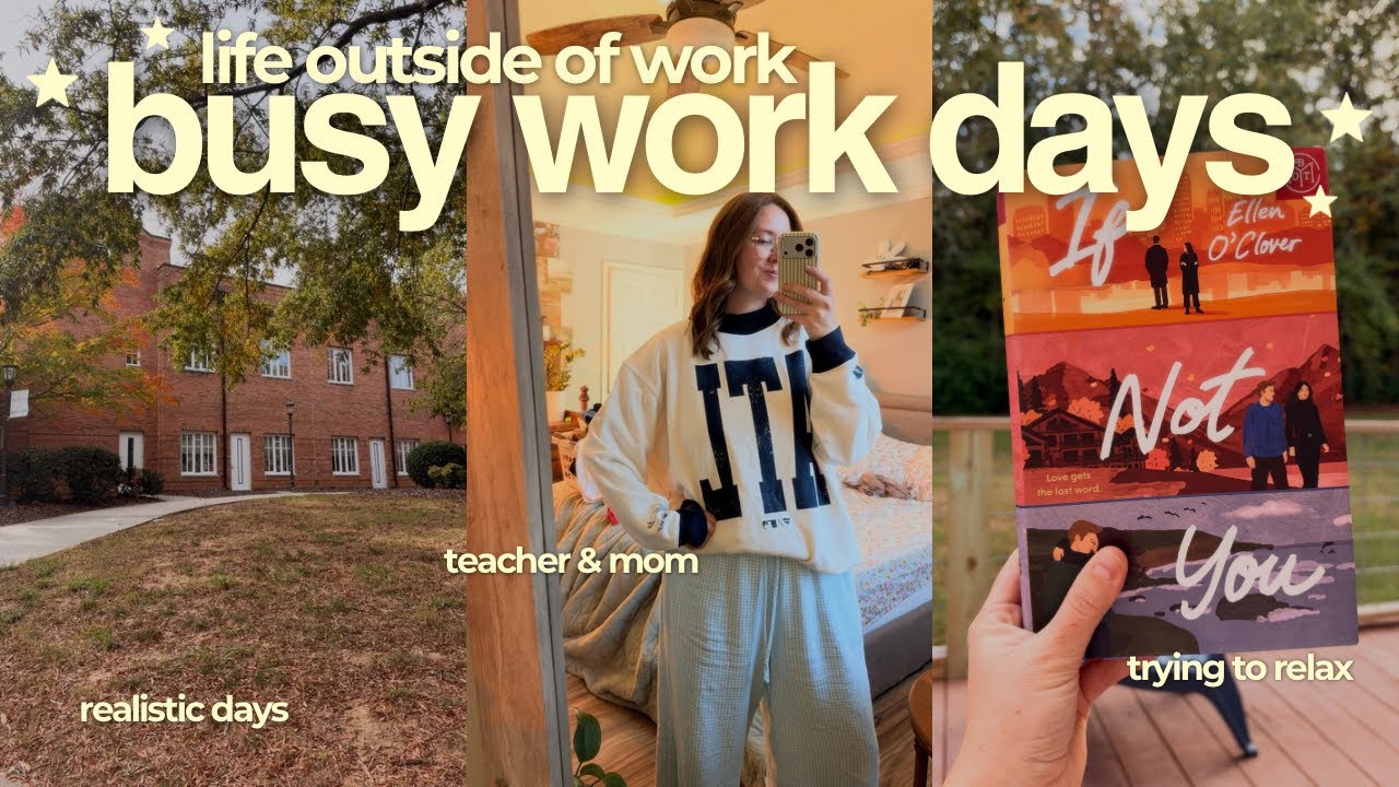 October Busy Work busy work days *trying* to find balance as a working mom - YouTube