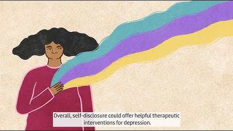 Pattie Gonsalves - Self disclosure: sharing information with others