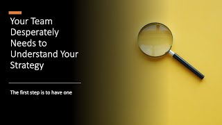 Webinar May 2021 Strategy