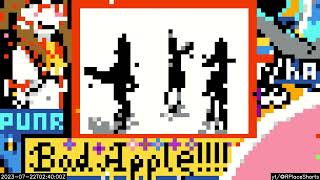 r/place Timelapse Bad Apple