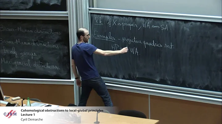 Cyril Demarche: Cohomological obstructions to local-global principles - lecture 1