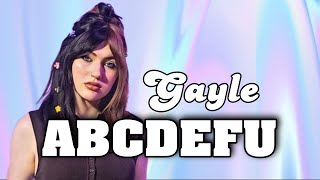 ABCDEFU - Gayle (lyrics animation)