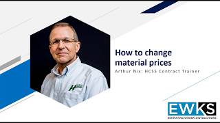 Celebrity HCSS HeavyBid: How to Change Material Prices Profile