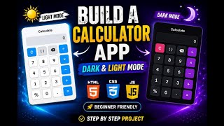 Build a Calculator App Using HTML, CSS & JavaScript | Beginner Project