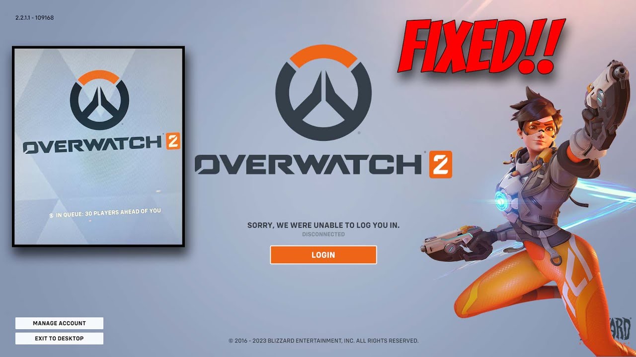 Overwatch Log In How To Fix Overwatch 2 Server Issues | Can't Login | 30 Players Ahead ...