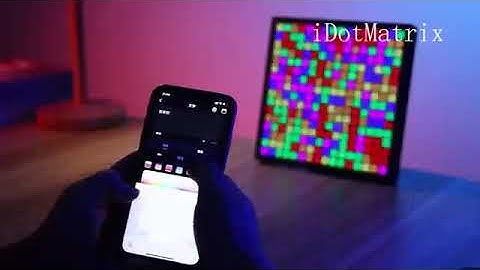 Smart APP Control LED Matrix Pixel Display Screen Programmable DIY Night Light Text Pattern Game Roo