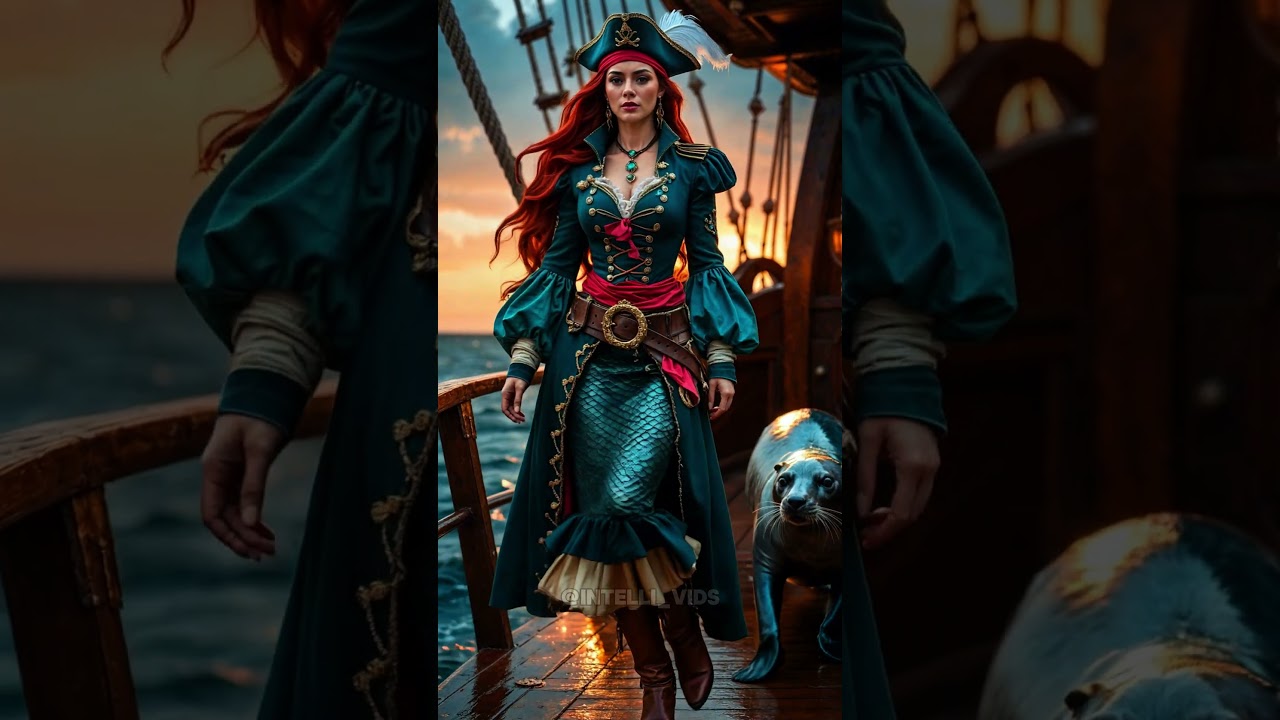 Disney Princesses as Pirate Queens ⚔️🔥
