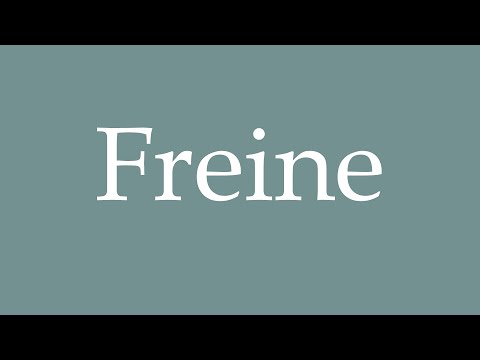 How to Pronounce ''Freine'' Correctly in French