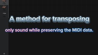 Transposing while preserving midi data - Garageband on ipad screenshot 2