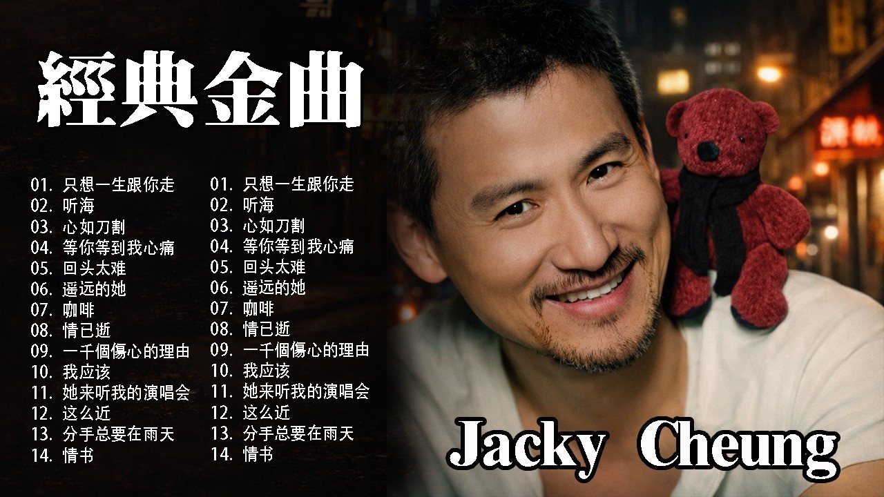 【張學友 Jacky Cheung 粵語歌曲】30首精選金曲《吻別・一千個傷心的理由・分手總要在雨天・每天愛你多一些…》