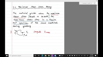 Design Lec18: Failure theories: Maximum shear stress theory (Spring 2022)