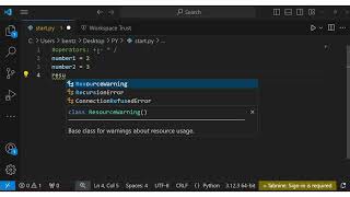Opérateurs Arithmétiques en Python