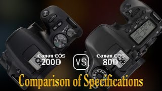 Canon Eos 200D Vs. Canon Eos 80D A Comparison Of Specifications