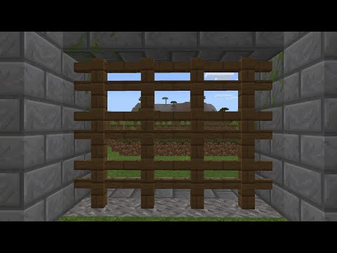 Как сделать механические ворота в майнкрафте bedrock edition!