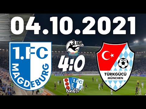 1.FC MAGDEBURG gegen TÜRKGÜCÜ MÜNCHEN (4:0) Von Fans für Fans-Emotionen pur / 04.10.2021