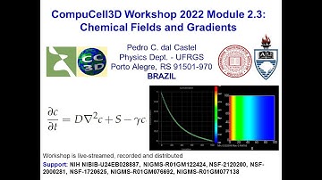 CompuCell3D Workshop 2.3 Chemical Fields and Gradients August 2 2022