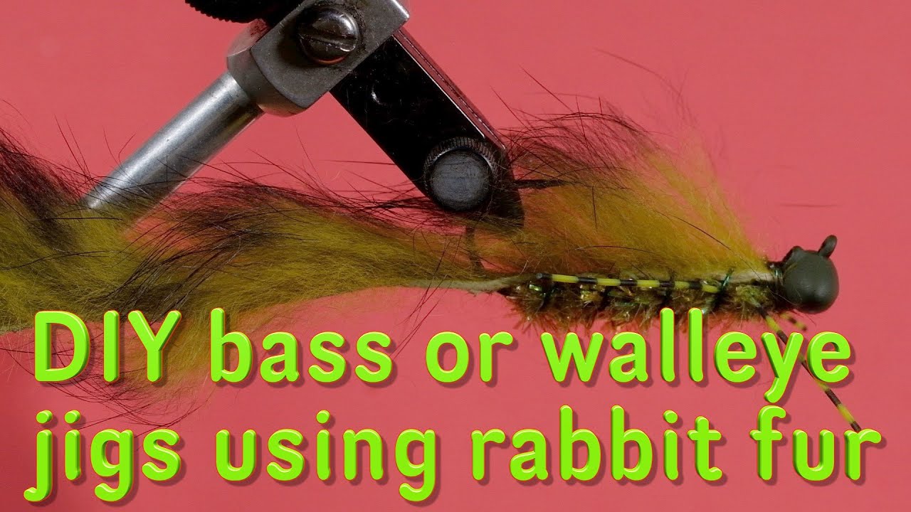 Learn to make DIY bass and walleye jigs using rabbit fur for those days  when the fish are fussy 