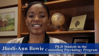 Jhodi-Ann Bowie, Ph.D. Student in the Counseling Psychology Program