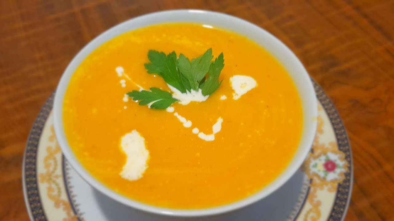 اسهل والذ حساء شوربة يقطين (قرع)   The easiest and most delicious pumpkin soup