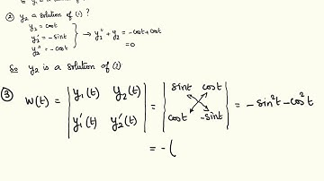 ODEs: Fundamental Set of Solutions and Wronskian
