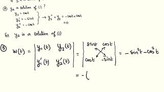 ODEs: Fundamental Set of Solutions and Wronskian