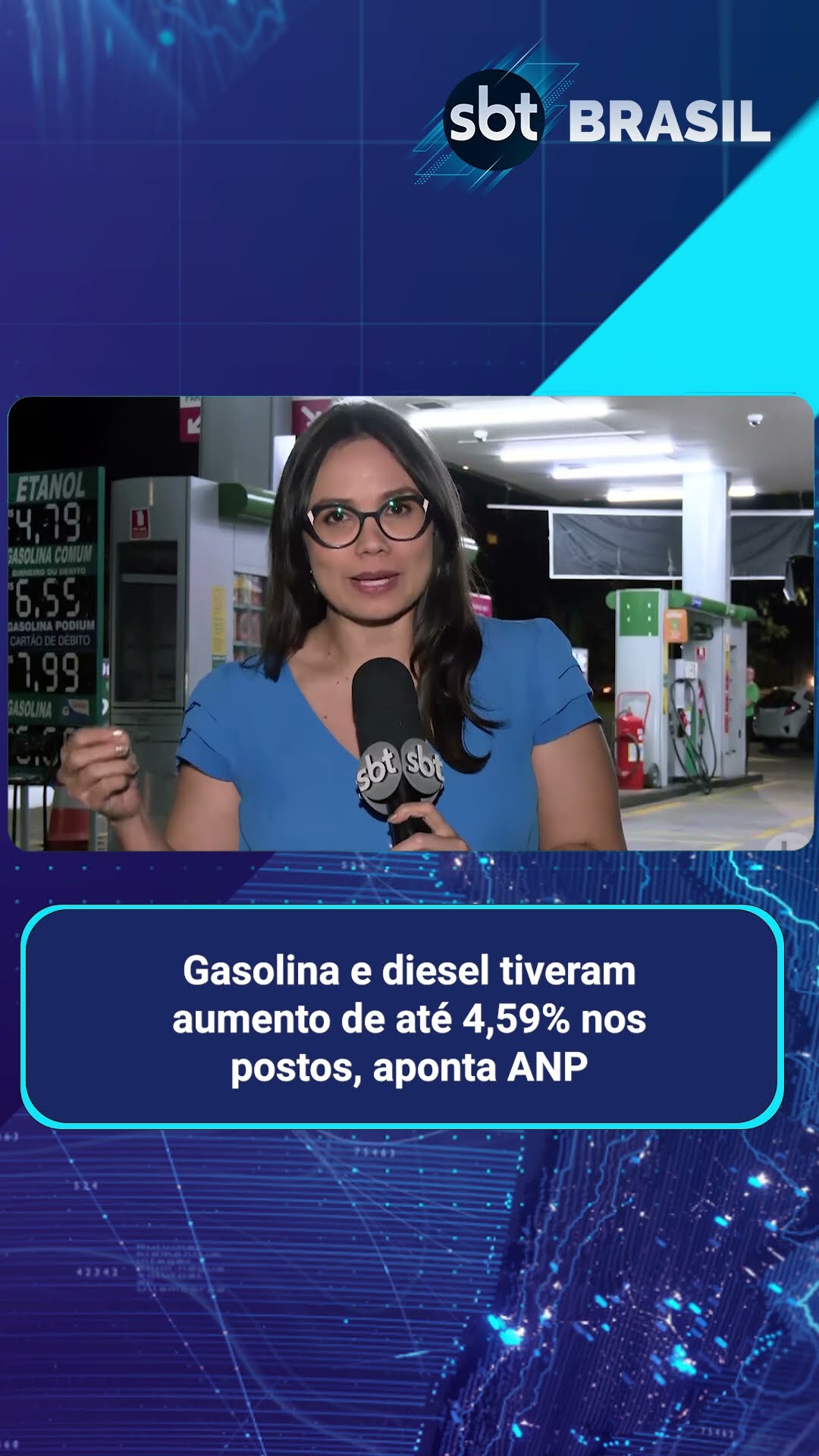 Gasolina e diesel tiveram aumento de até 4,59% nos postos, aponta ANP | SBT Brasil (07/02/25)