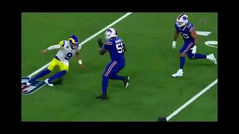 Matthew Stafford Pass deflected and intercepted by...