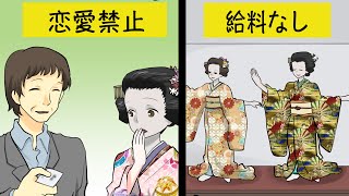 【漫画】舞妓になるには？なるとどうなるか？ How to be a Maiko / Maiko's daily life【マンガ動画】