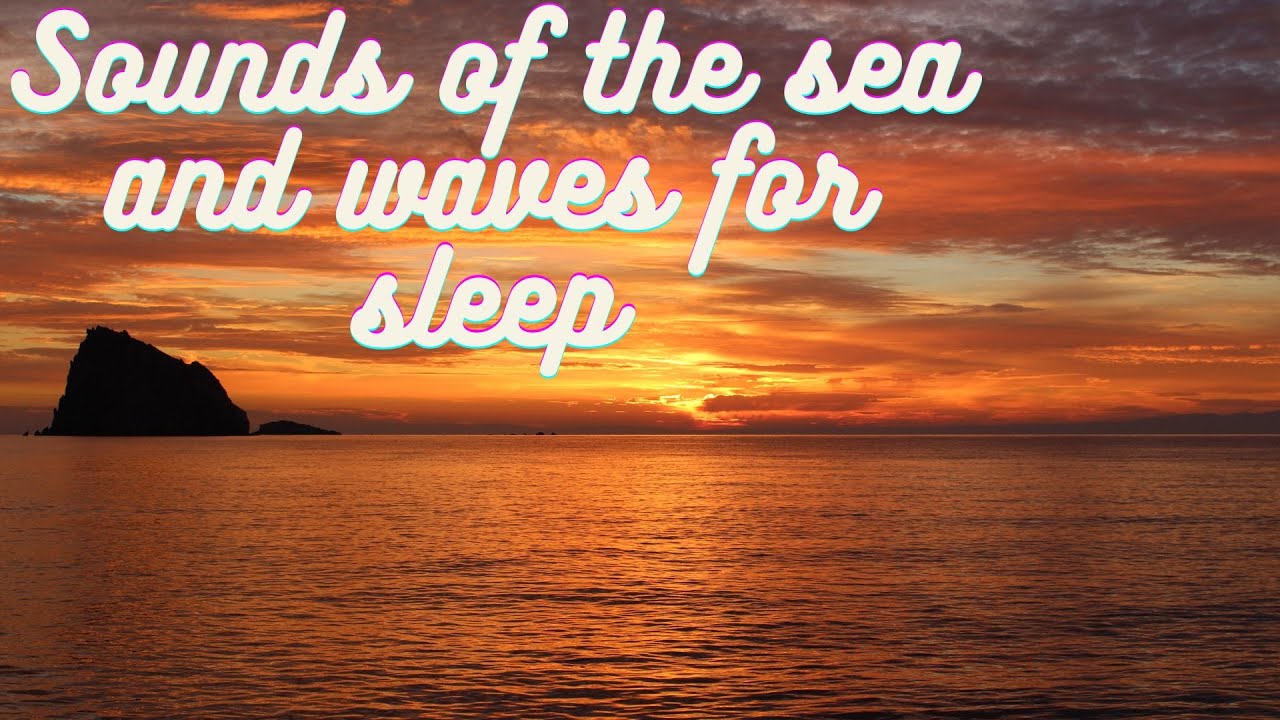 The sound of the sea and the sounds of strong wind for sound sleep